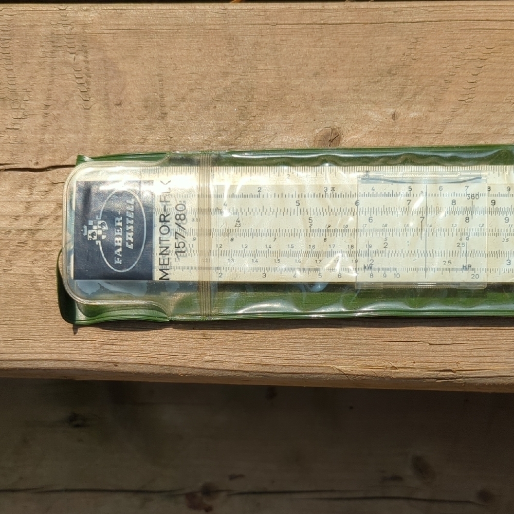 Vintage Slide Ruler "Mentor-Fix 157/80"